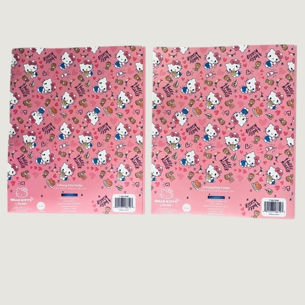 Hello Kitty & Friends Folders Clear Zip Pouches Bundle Pink Purple Kawaii New - Picture 5 of 15